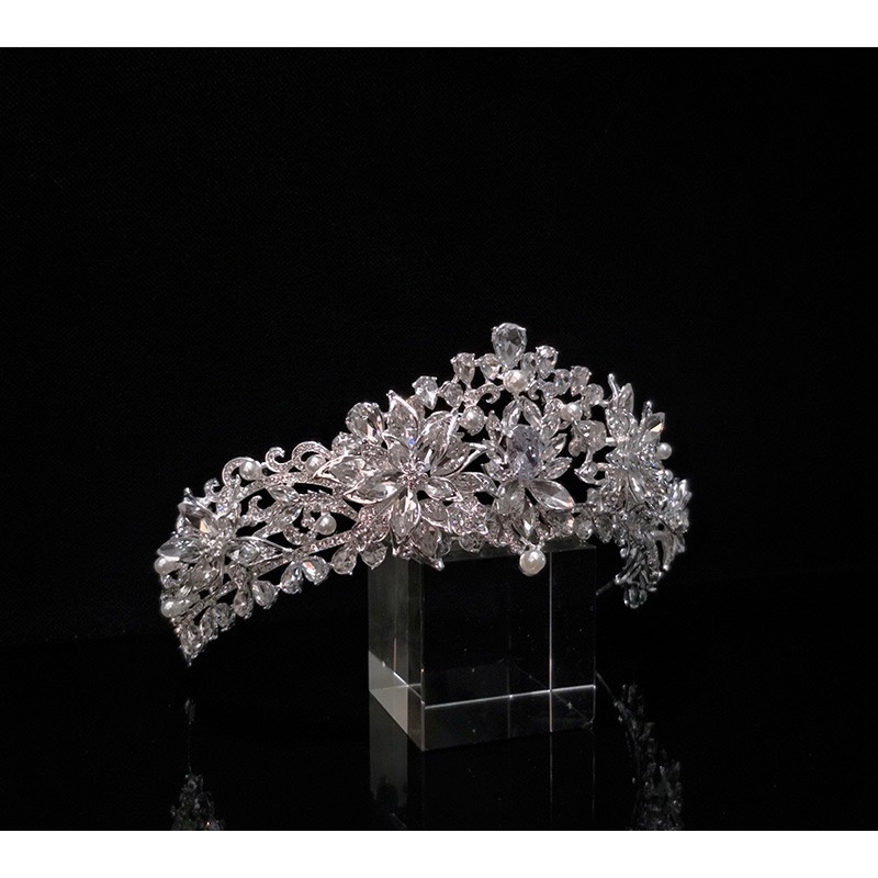 Vương Miện Cài Tóc Cô Dâu Kiểu Dáng Xinh Xắn mã W1209