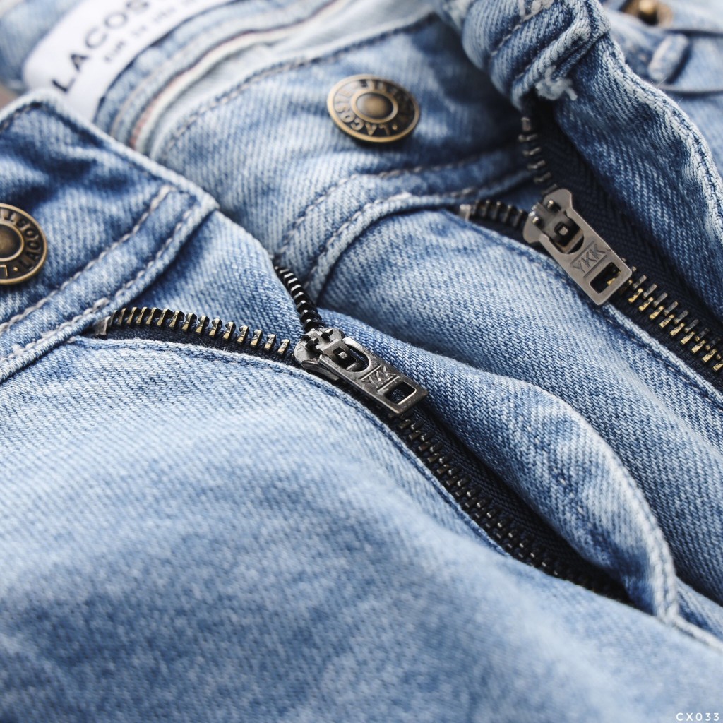 Quần Jean Dài Nam Lcst Xanh Đá, Form Slim-fit, chất vải co giãn nhẹ, ống 15-18cm, Hàng VNXK - CX033