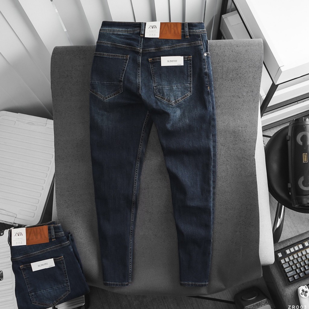 Quần Jeans nam ZRA xanh wash  ZR003
