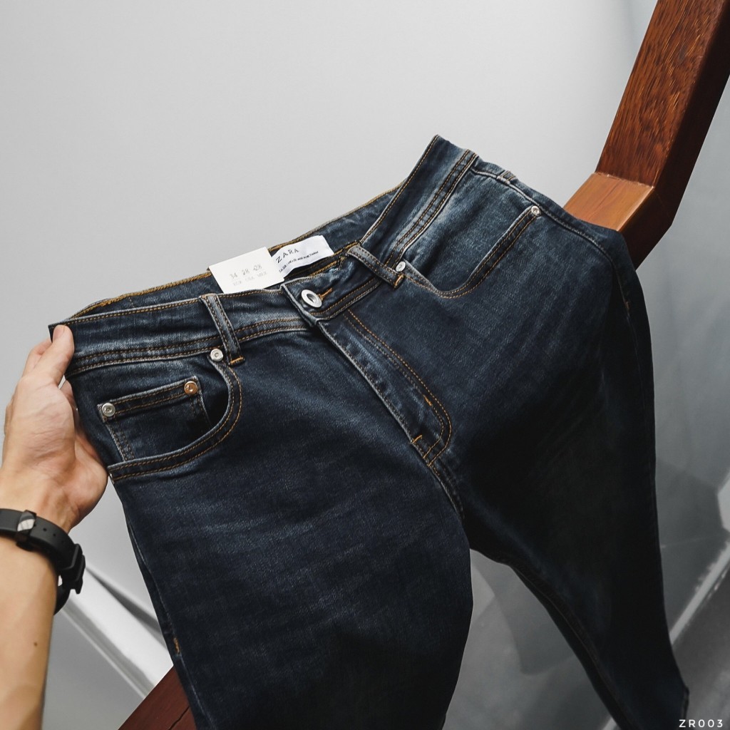 Quần Jeans nam ZRA xanh wash  ZR003