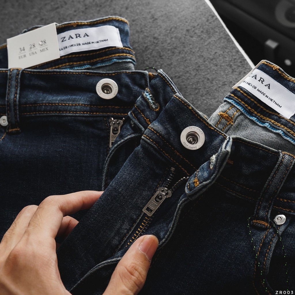 Quần Jeans nam ZRA xanh wash  ZR003