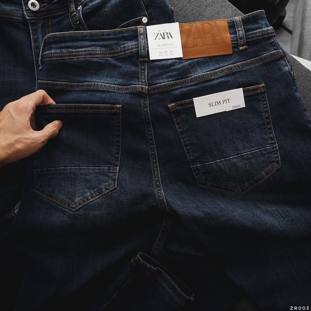 Quần Jeans nam ZRA xanh wash  ZR003