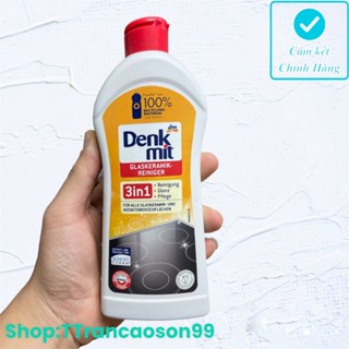 Nước lau bếp từ, bếp ga Denkmit Glaskeramikreiniger 300ml dùng cho mặt kính, kim loại sáng như inox nhập khẩu Đức