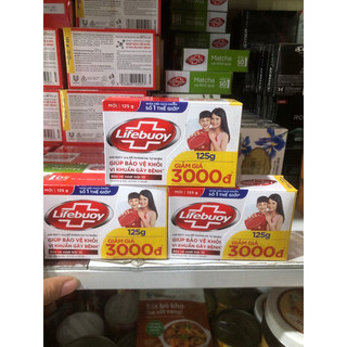 3 bánh xà phòng lifebouy đỏ 125g