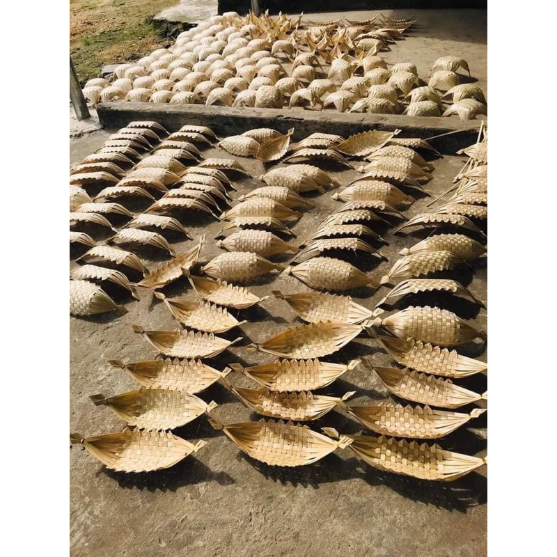 Thuyền tre,thuyền nan 2 cạnh decor, trang trí tiệc,handmade,…