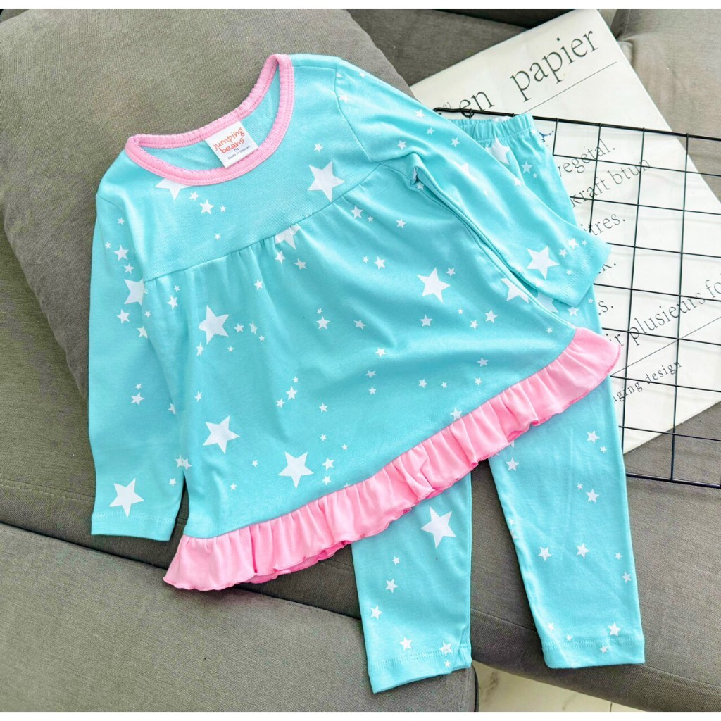 Bộ dài tay bé gái 9-22 kg set đồ tay dài quần dài thun cotton thoáng mát mềm mịn hình in họa tiết cute Homie Kids