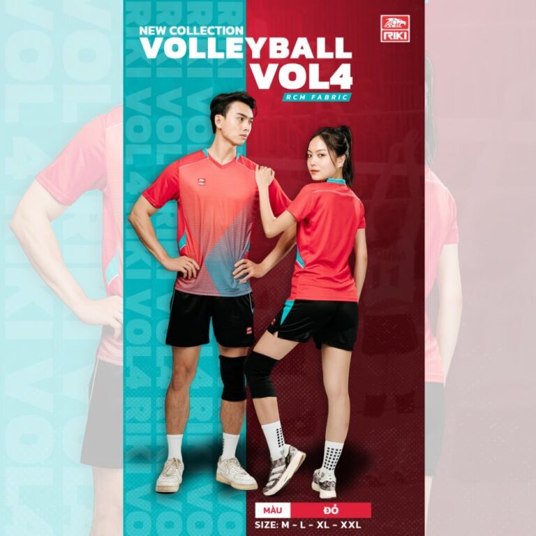 Quần áo bóng chuyền nam - nữ, bộ đồ thể thao Riki VOL4 - Dungcusport