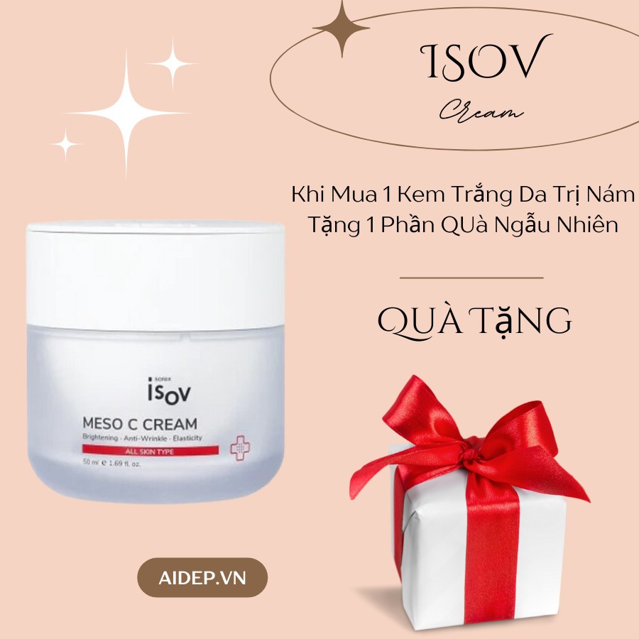 Kem Dưỡng Trắng giảm Nám Meso Stem C Cream Isov Mẫu mới