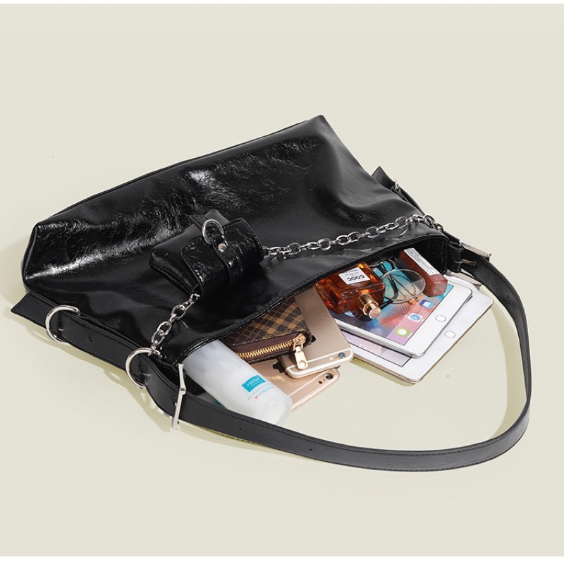 Túi da kèm bag nhỏ nam nữ năng động -tramcalm