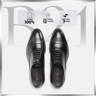 Giày Tây Nam Oxford B21 Shoemaker Giày Công Sở Da Bò Cao Cấp Thoáng Khí Tăng Chiều Cao Phong Cách Lịch Lãm Full Box