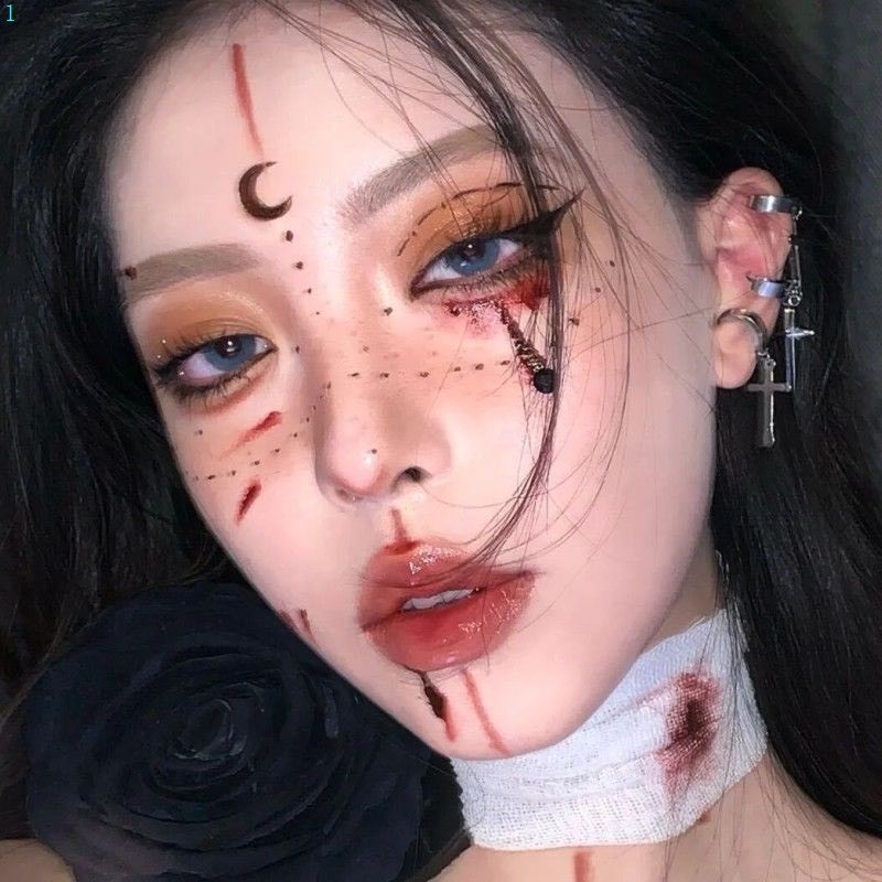 Hình xăm Halloween 3D mẫu hình xăm dán mini , hình xăm hóa trang, hình xăm dán, hình xăm anime Maxshopdoc