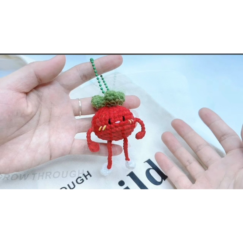 🍅TOMATO KEYCHAIN🍅Móc khoá len quả cà chua cute🍅