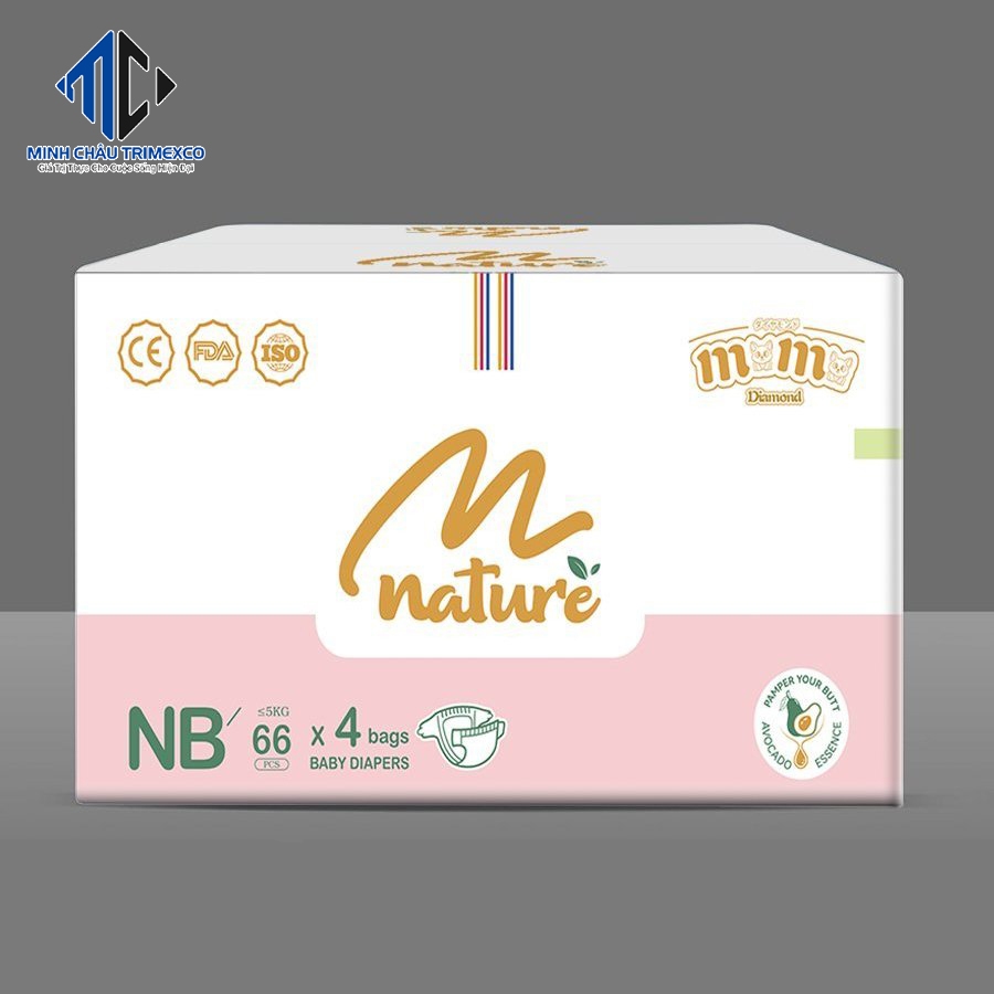 Bỉm Quần/Dán Momo NATURAL Hữu Cơ Cao Cấp S64 dán/ M62 dán/ M60 quần/ L54 quần/ XL50/ XXL48/ XXXL46