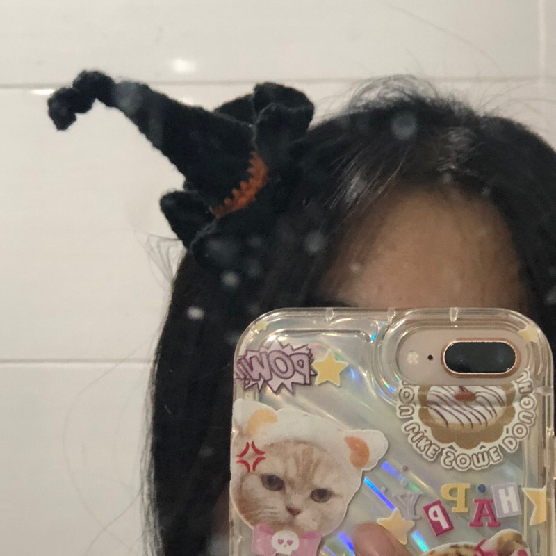 Kẹp tóc mũ phù thuỷ halloween