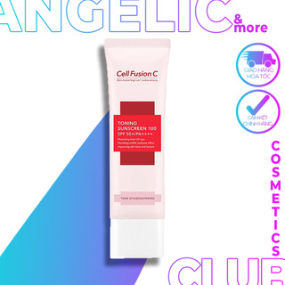 (BESTSELLER)(HOT)Kem Chống Nắng Cell Fusion C Nâng Tông Da 50ml Brightening Tone Up Sunscreen 100 SPF50+/PA ++++
