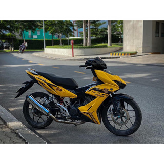 Tem xe winner x v2 mẫu tem 150 màu đen dán xe dàn áo vàng độ kiểng