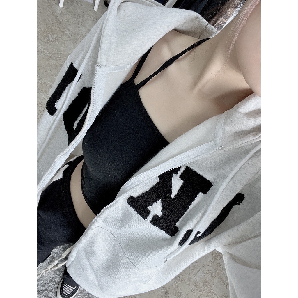 ÁO HOODIE KHÓA KÉO CHẤT LIỆU NỈ BÔNG IN CHỮ LKOD, SIÊU PHẨM MŨ TO PHONG CÁCH HÀN QUỐC SIÊU DÀY