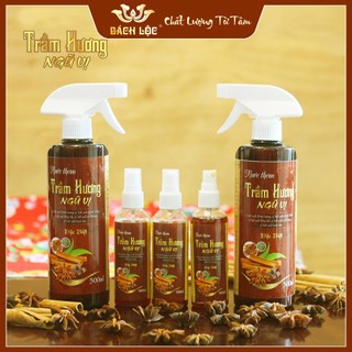 Nước lau ban thờ bàn thờ đồ thờ cúng Trầm hương ngũ vị bách lộc cao cấp lau ban thờ thần tài ông địa tài lộc phong thủy