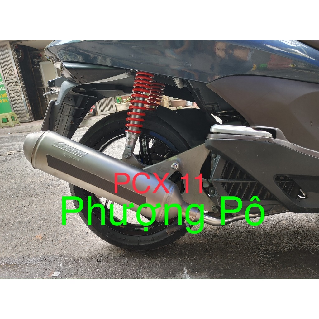 Cổ pô inox 304 gắn lon 4road & DranTurismo cho Vario/SHVN/AB 125-150 /Click THÁI /VISION /SH MODE/AB-VARIO 160 vv