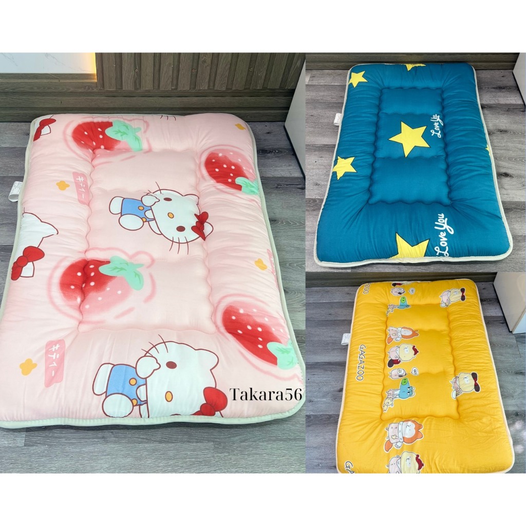 Nệm cho bé đi học, nệm em bé, nệm học sinh, Đệm em bé chất vải cotton dày 5cm họa tiết đẹp