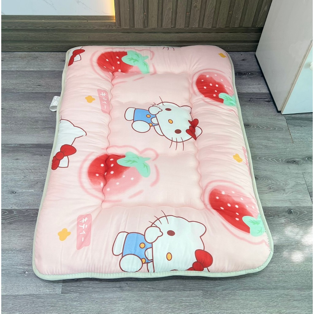 Nệm cho bé đi học, nệm em bé, nệm học sinh, Đệm em bé chất vải cotton dày 5cm họa tiết đẹp