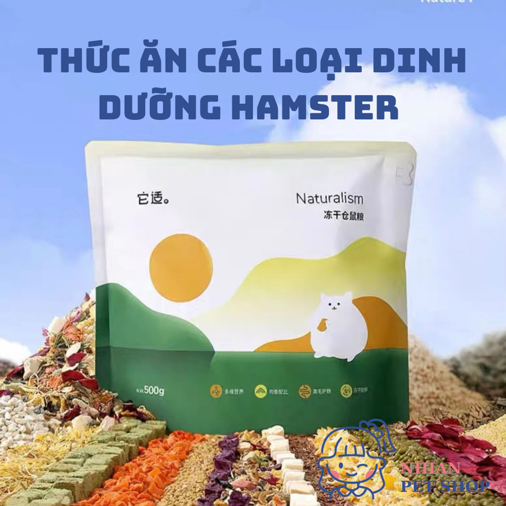 Thức Ăn Hamster Hãng TAFIT Dinh Dưỡng Rau Củ Hoa Quả Sấy Khô Hamster Bear Thường Tạng To Winterwhite Robo Campbell