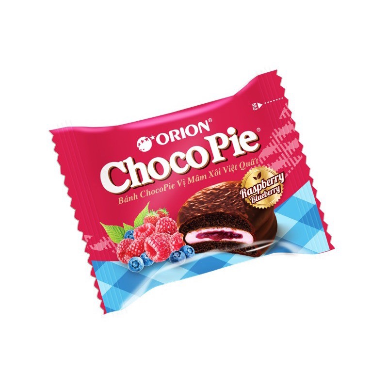 BÁNH ORION CHOCOPIE VỊ MÂM XÔI VIỆT QUẤT HỘP 360G