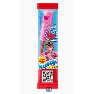 Kẹo mút cây còi thổi hương dâu chupa chups/ chupa chups melody pops