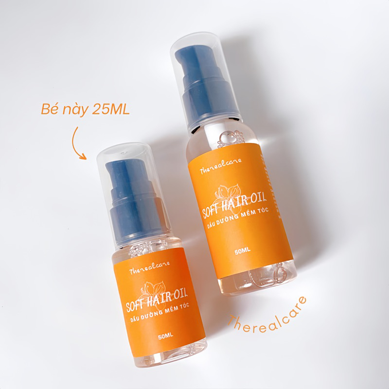 DẦU DƯỠNG MỀM TÓC KHÔNG SILICONE LƯU HƯƠNG NHẸ NHÀNG 🧡 SOFT HAIR OIL 🧡 FREESHIP