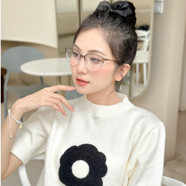 Kính mắt mèo thời trang nữ LILYEYEWEAR càng nhựa chắc chắn kiểu dáng dễ đeo 72130