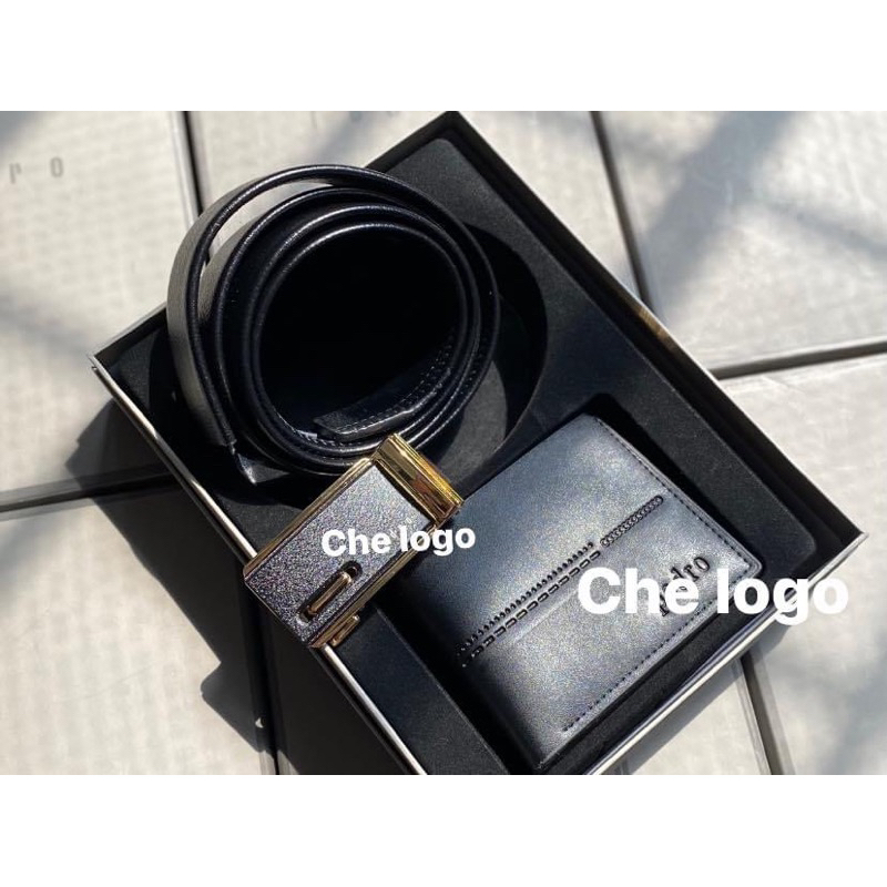 Combo ví và thắt lưng nam hàng chuẩn xuất xịn, làm quà tặng siêu sang