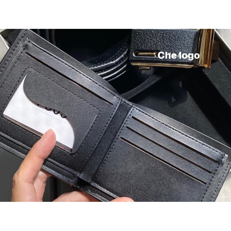 Combo ví và thắt lưng nam hàng chuẩn xuất xịn, làm quà tặng siêu sang