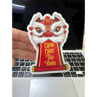 100 tem dán Tết - "LÂN" - 8X5.4CM