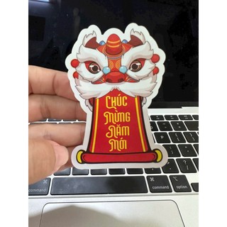 100 tem dán Tết - "LÂN" - 8X5.4CM