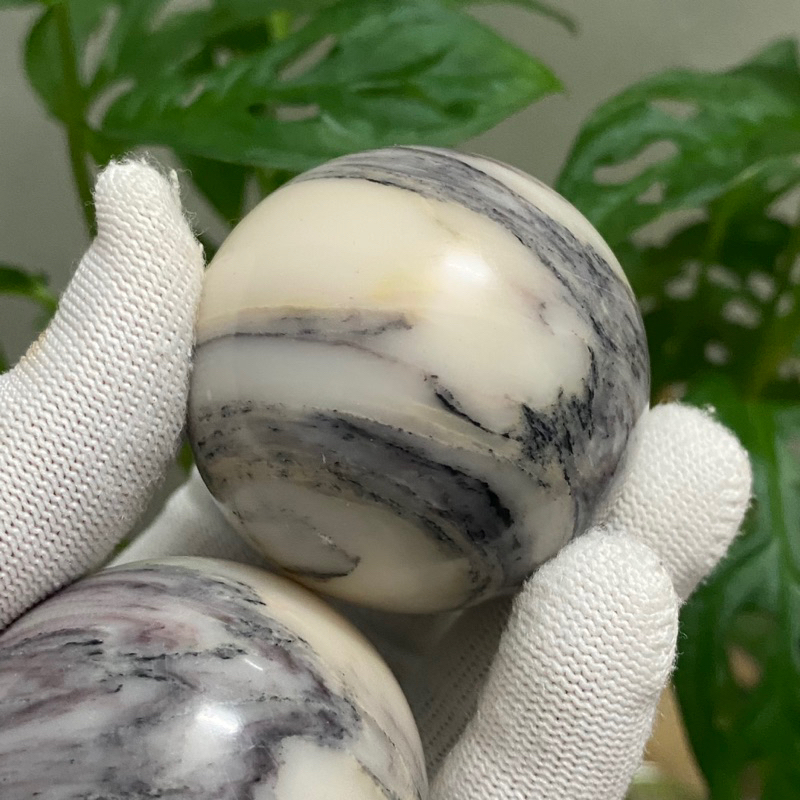 Cặp Bi cầu Serpentine đá thật dùng lăn tay, trưng bày...!!!