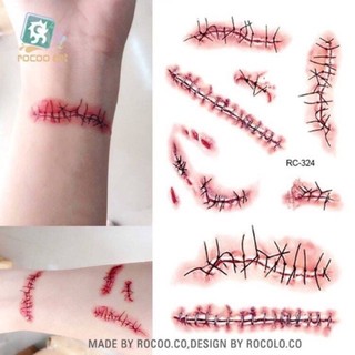 Hình xăm dán mini mẫu hình xăm Halloween 3D, hình xăm hóa trang, hình xăm dán, hình xăm anime BEOCHANCHAN