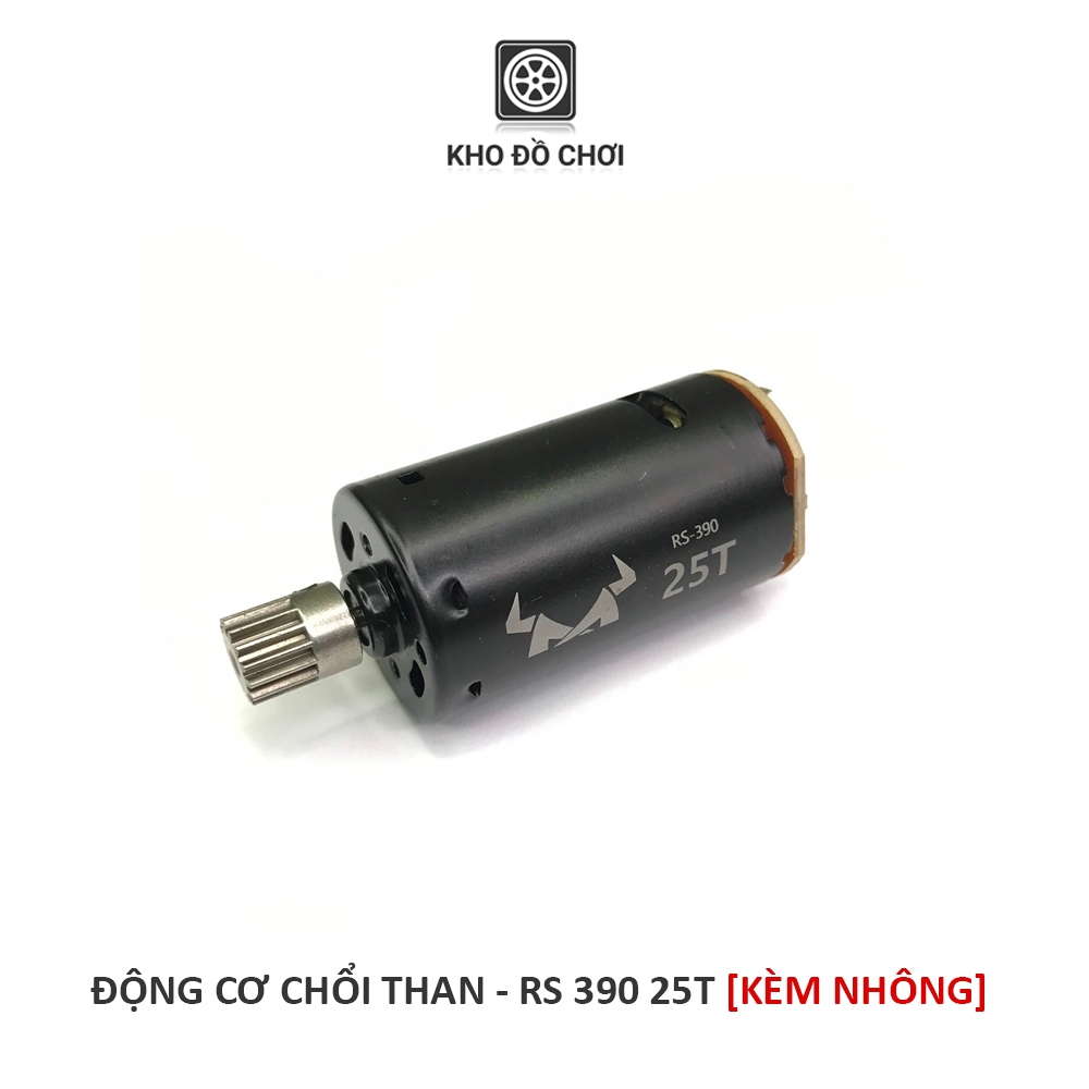 Động cơ chổi than 25T Motor RS 390 lắp cho xe MN86 tỉ lệ 1:12