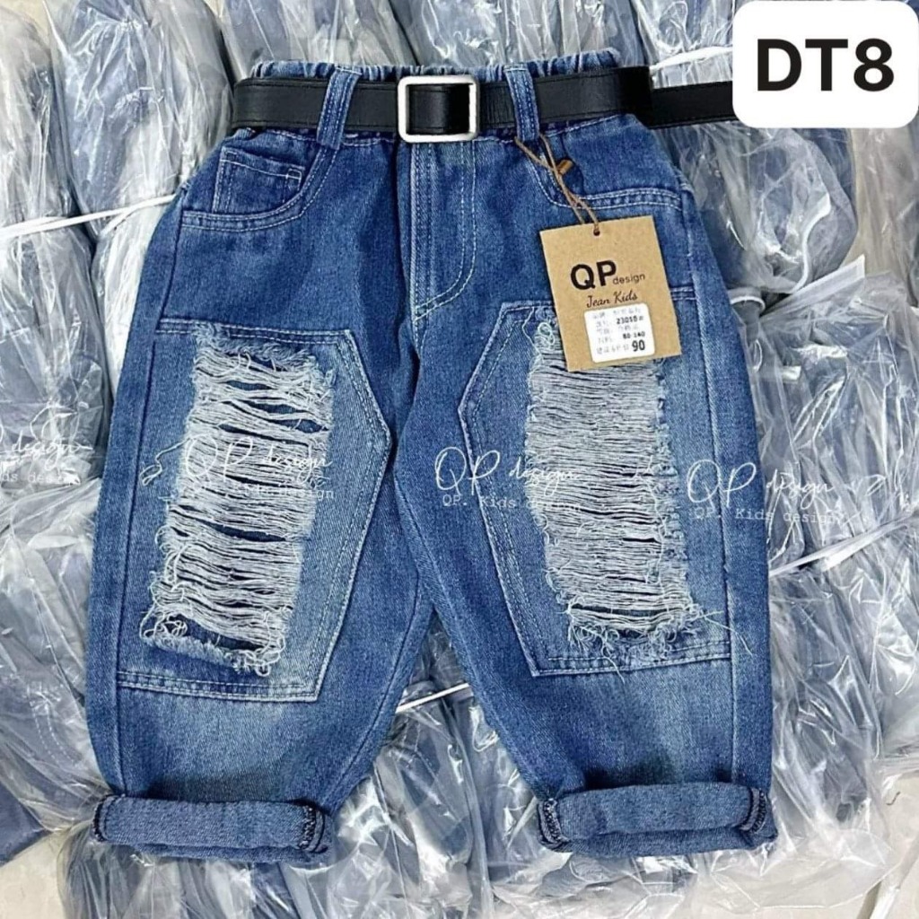 Quần bò rách bé trai