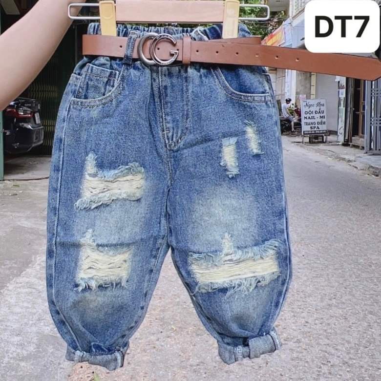 Quần bò rách bé trai