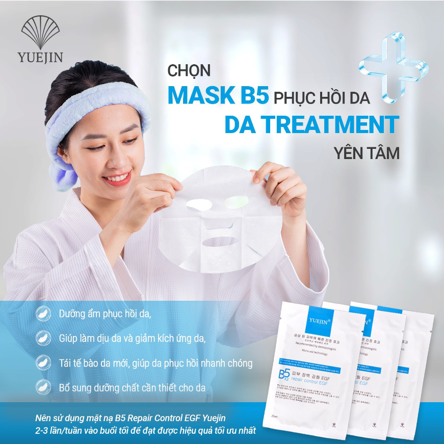 Mặt nạ B5 Yuejin Repair EGF, phục hồi cấp ẩm sâu cho da
