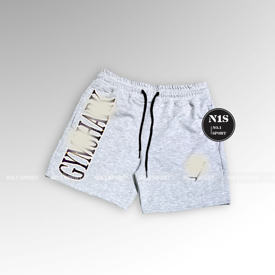 Short Tập Gym Nam, Thun Da Cá Cotton, Form Trên Gối