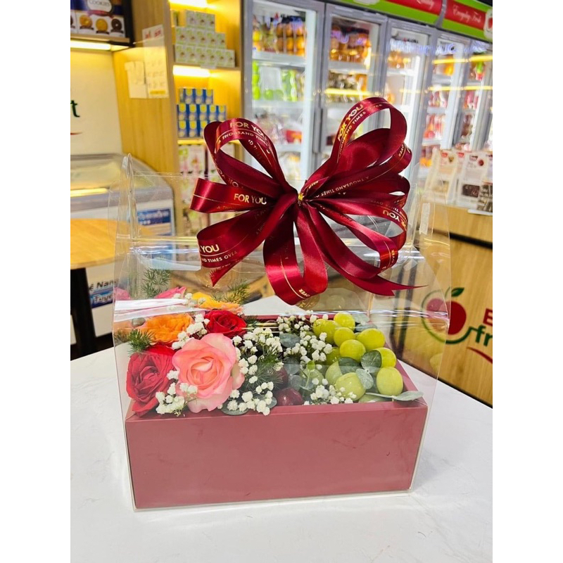 Combo 10hộp đựng bánh,hoa trái cây 2ngăn