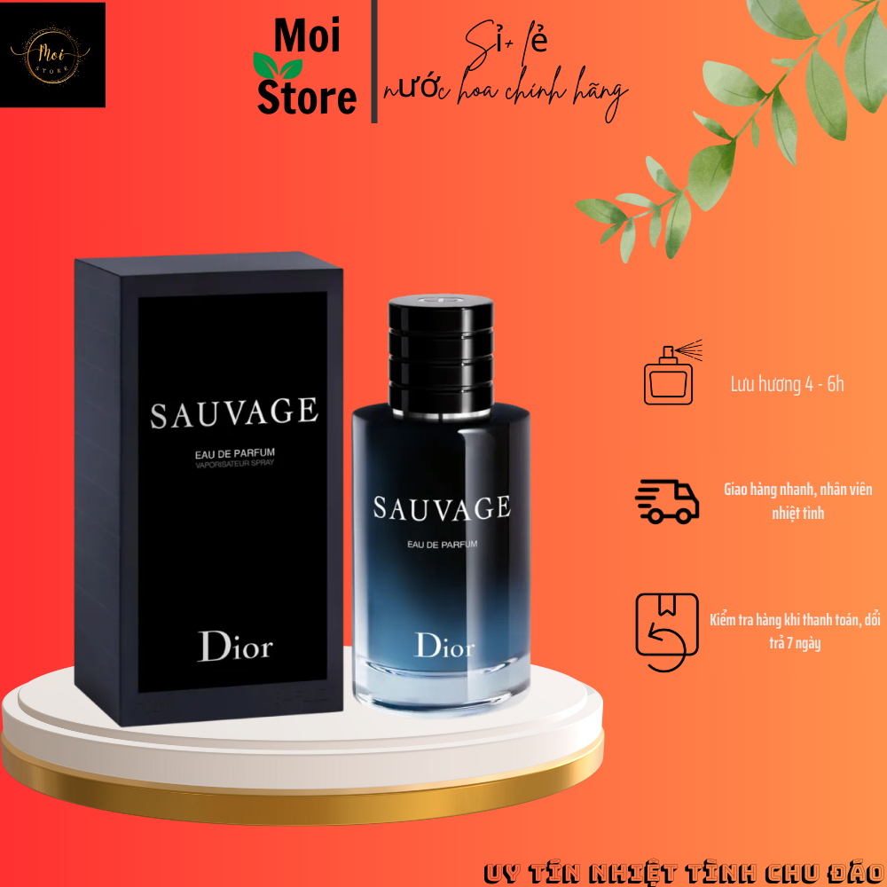 Nước Hoa 𝐃𝐈𝐎𝐑 Sauvage EDP, nước hoa nam - Mùi thơm cực kỳ nam tính, sang trọng 95