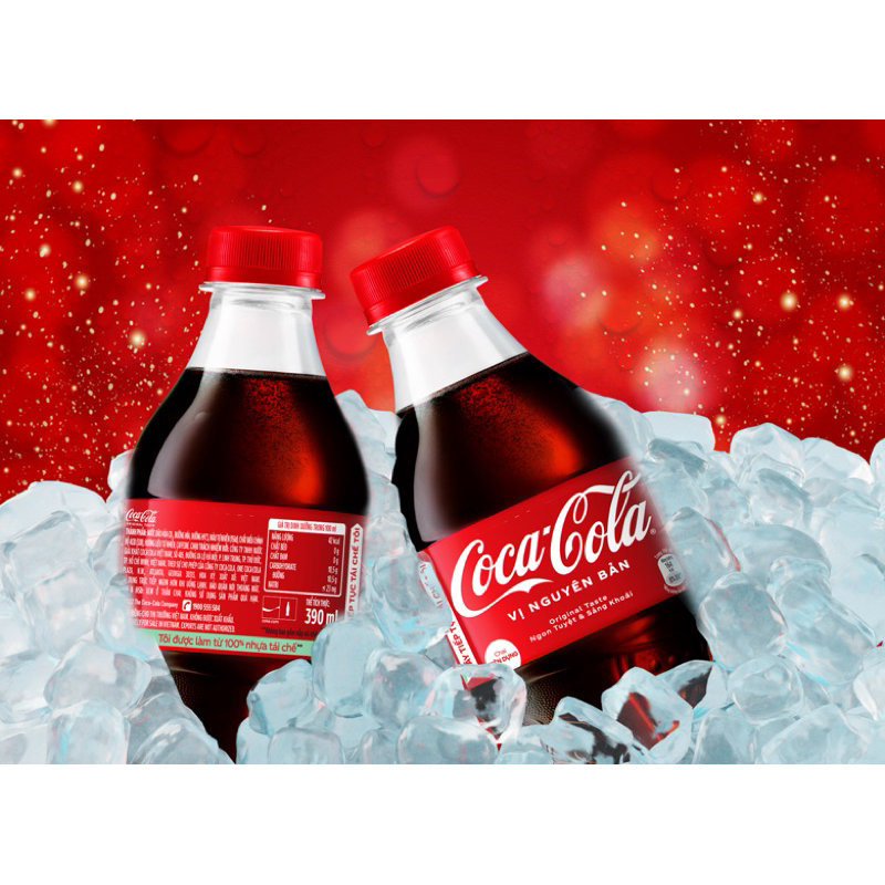 Thùng nước Coca-Cola vị nguyên bản 24 chai 390ml