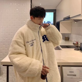 Áo Khoác Phao Nam Đại Hàn 2 Mặt Form Rộng Unisex chất nhung tăm