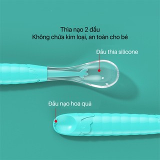 Thìa nạo 2 đầu cho bé ăn dặm