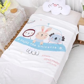Chăn lụa cotton siêu mềm siêu mát, chăn Aden thoáng khí cho bé kích thước 1*1,2m