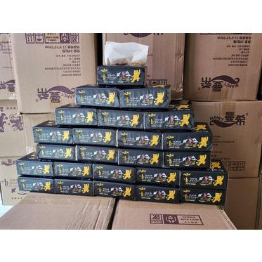 Giấy ăn gấu trúc  thùng 30 gói giấy 3 lớp siêu dai, mịn hàng nội địa Trung Quốc