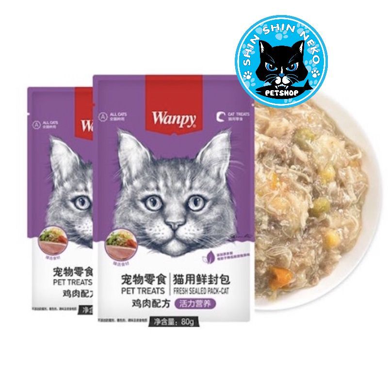 Pate Wanpy thức ăn cho mèo Pate dành cho mèo 80g