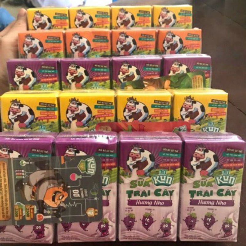vỉ sữa kun trái cây 110ml